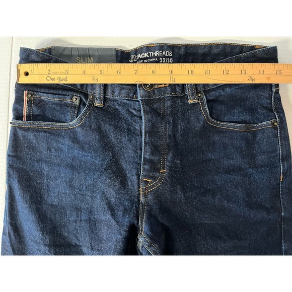 Jack Threads 32/30 Slim Selvedge Jeans Button Fly - Picture 10 of 12
